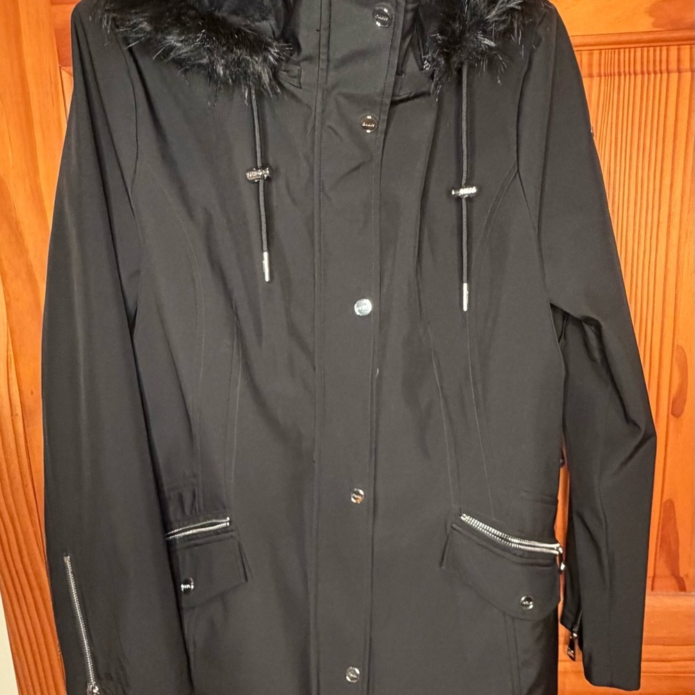 DKNY Quilted Black Jacket XL